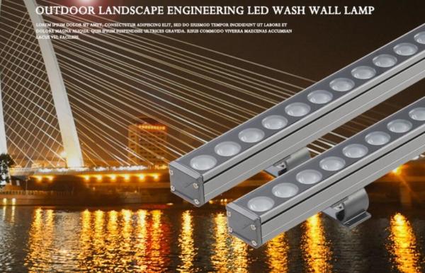 1W Single Or RGB Color 1000mm Linear LED Wall Washer Light With Adjustable Bracket 36W 2520LM