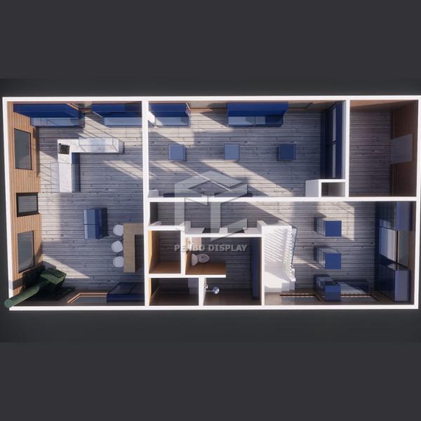 ODM Glass Vapor Shop Furniture Display With T4 LED Lighting