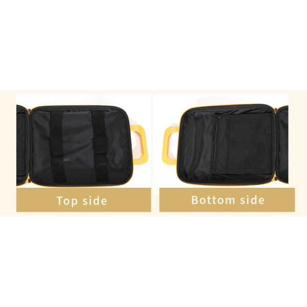 Желтый случай перемещения ЕВА лайкра ПУ с сеткой Покец/случаем изготовленного на заказ ноутбука трудным