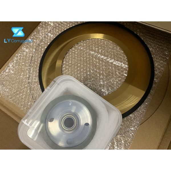 Golden Coated 230X135X1.1 Circular Tungsten Blade Round Knife For Fosber Corrugator
