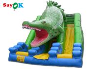 Deslizador inflables resbaladizo comercial tema gran cocodrilo deslizador inflables para niños