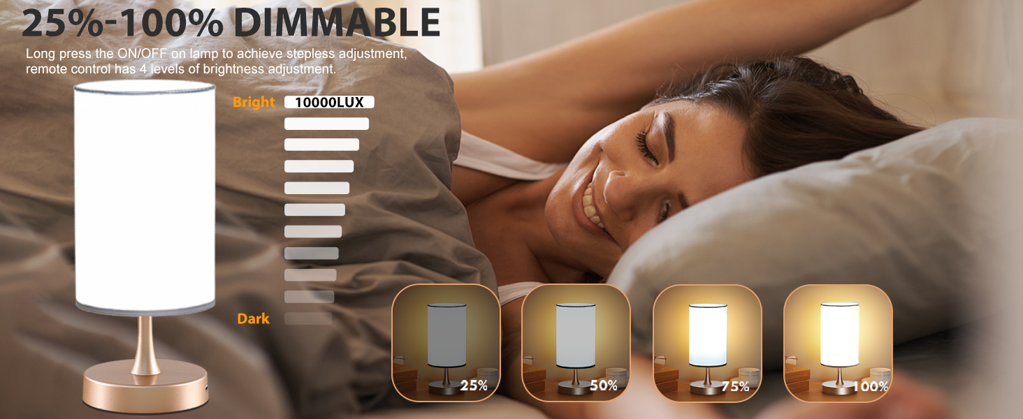 16W Desk Sad Lamp 2700K / 4000K / 6500K Mood Lights For Depression