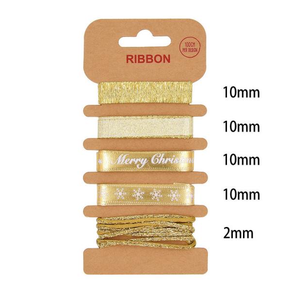 ОДМ полиэстерная лента 2 мм 10 мм 15 мм Рождественская подарочная лента
