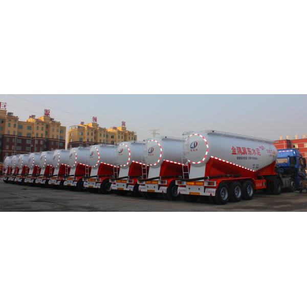FUWA BPW Optional 3 Axle Cement Carrier Trailer Tanker Truck for Bulk Silo Tank Transport