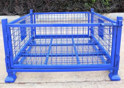 Wire Metal Cages And Pallets Lockable Stillage With Detachable Doors