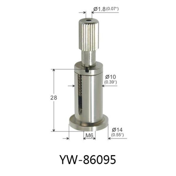 Cylinder Exit Cable Wire Gripper Silver Plated 15*53mm For Suspension Kit YW86092