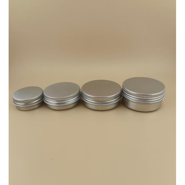 Customized Silvery Aluminum Cosmetic Case with Screw Cap Certified