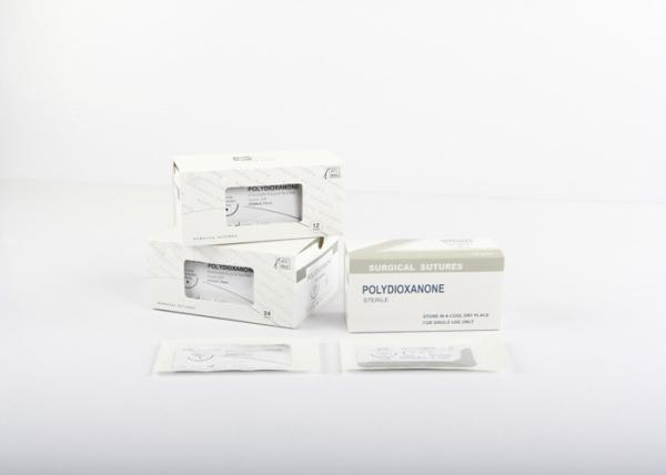 Produtos consumíveis médicos de Polydioxanone, suturas cirúrgicas absorventes com agulha