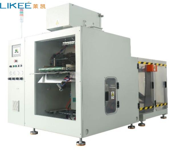 LK-CF02 Film Rewinding Machine Auto Shutdown Alarm for No Roll Material or Paper Core