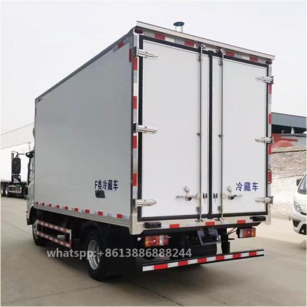 Factory Hot Selling Isuz U     ELF   Refrigerated  Van Box Truck   Cold Storage Car 	refrigerator Truck      Freezer
