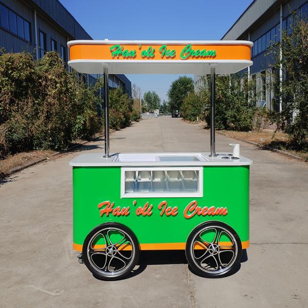 Jekeen Customized Gelato Pedalling Vending Van Ice Cream Food Bike