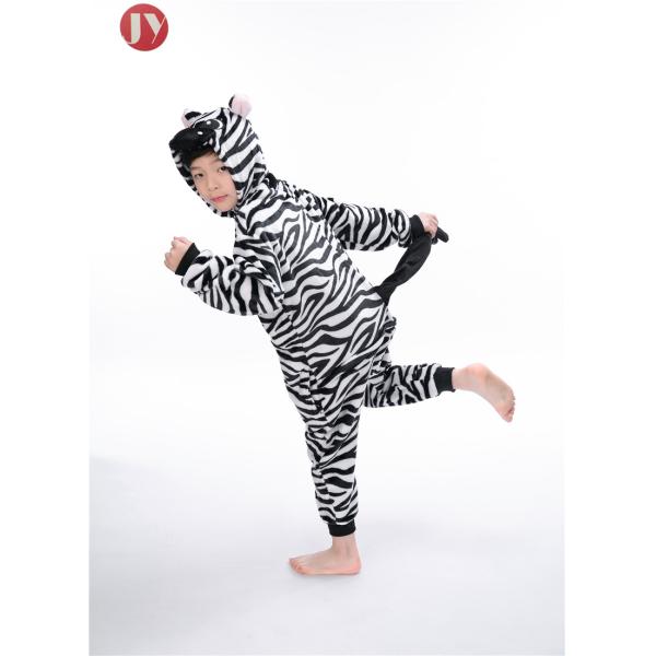 Wholesale Custom Animal Kids Pajamas zebra Girls Onesie For For Christmas Festival Breathable Quick Dry