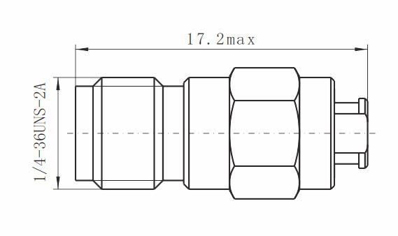 Female Stainless Steel Series K 2.92mm RF Connector for CXN3506/MF108A
