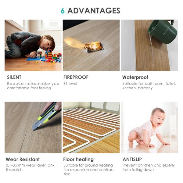 Современный дизайн SPC напольные плитки водонепроницаемые жесткие ядра SPC полы