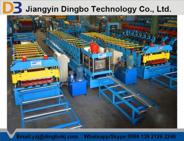 Hydraulic Post Cutting C / Z Purlin Roll Former Equipment With Color Customized