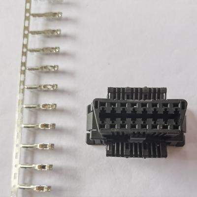 Practical J1962 Female Connector , 16 Pin Vehicle Diagnostic Connector