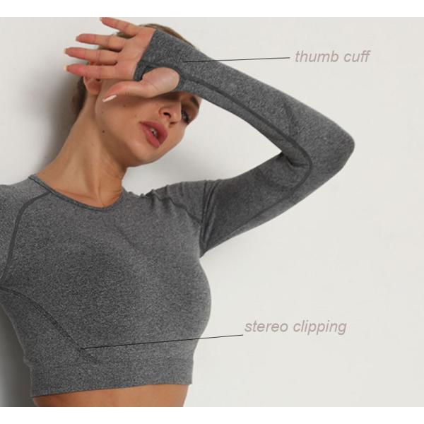 FashionThumb Hole Womens Seamless Gym Yoga Set Леггинсы с высокой талией Одежда