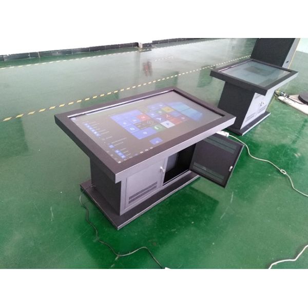 65-Inch Capacitive Interactive Touch Screen Table with Cabinet Adjustable Inquiry Terminal