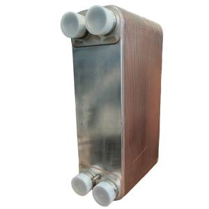 Customized Brazed 40 Plate Heat Exchanger With 3/4 Inch MNPT Ports