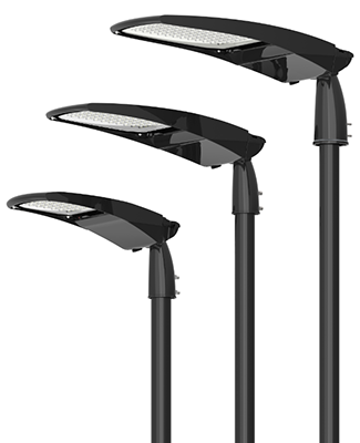 Luces de calle ajustables del ángulo LED con el oscurecimiento del conductor ADC12 160lm/W para el camino