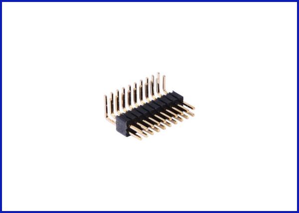 Pitch1.27mm 2*10P header connector Black Brass material Gold-plated Environmental protection