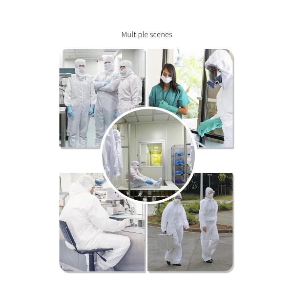 Personal Protection L Size Ppe Non-toxic Disposable Isolation Gowns