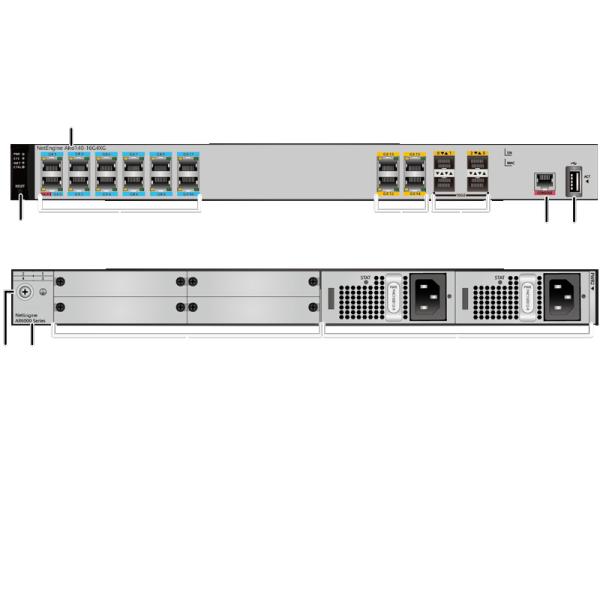 Netengine AR6140-16G4XG 02352MQU 4*GE WAN 4*SFP+ 12*GE LAN Enterprise Routers

