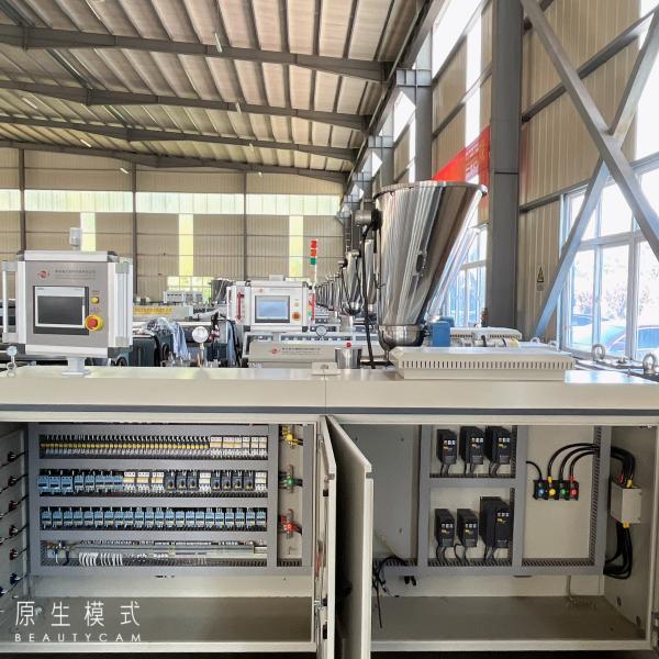 Конический экструдер с двумя винтами ПВХ пластиковые экструдерные машины 100kg/H-350kg/H