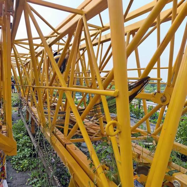 Second Hand Tower 2019 XCMG 6015-8 8 toneladas Torre Crane Old Flat Top Construction