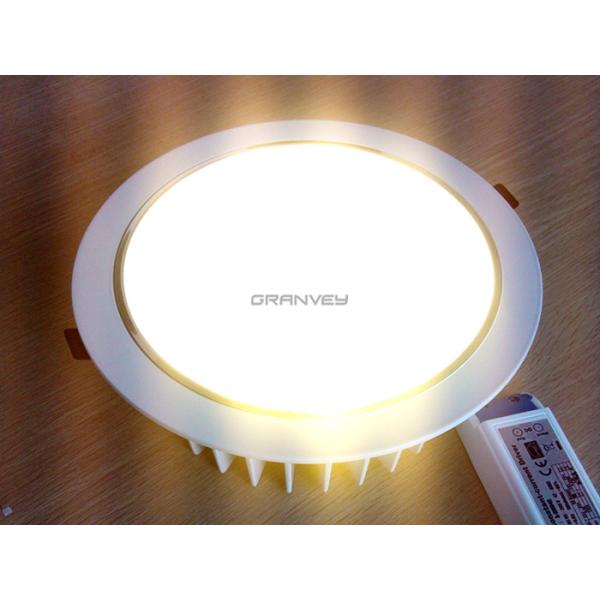 30 Watt 8 Inch Recessed LED Down Light Round Shape 3000lm Pure Aluminum House