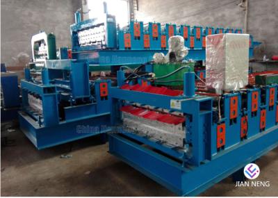 Roof Tile Machine Glazed Tile Metal Roofing Machine / Metal Roll Forming Machine