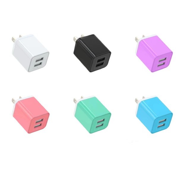 Macaron Color 10.5W Wall Charger, Qualcomm QC Compatible, 5V/2.1A, Overload Protection, PE Bag