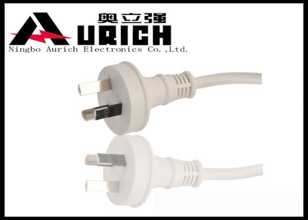 2 Prong Flat Iron Australia Power Cord For Himalayan Salt Lamps SAA Certification