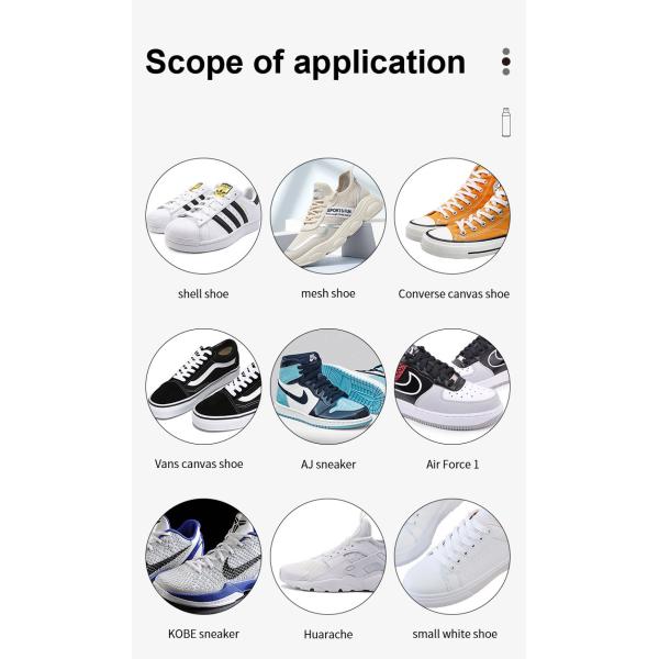 ботинки баскетбола 100ml обувают очищая гель для забеливать тапки