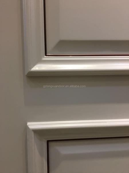 ROHS Plain Solid Wood Internal Doors White Soundproof Environmental Protection