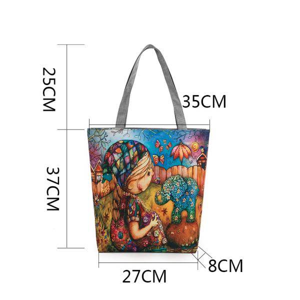 New green rabbit ears Girl shoulder bag printing female female