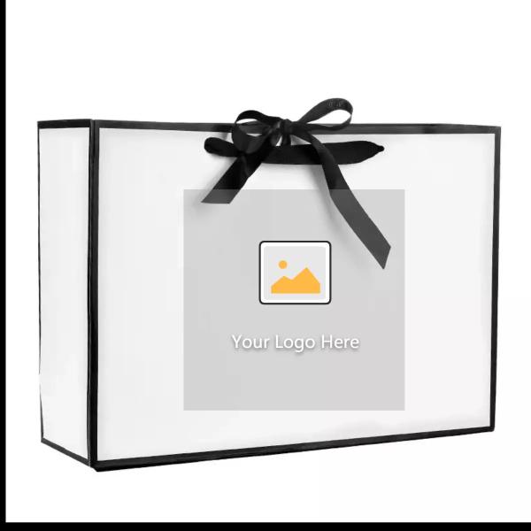 пятно 40*28*12cm лакируя розничную бумажную хозяйственную сумку для одежд