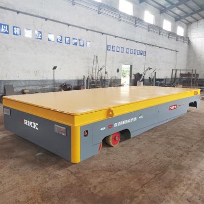 Electric Remote Control Motorized Transfer Cart 50 Tons Maintenance Free Battery