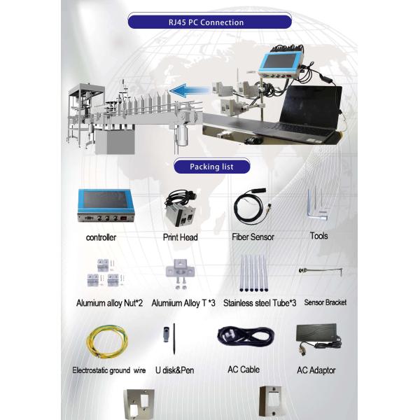 Industrial Tij Intelligent Inkjet Printer Machine For Paper Cardboard / Plastic Bags
