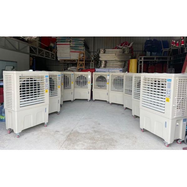 Electric Portable Water Evaporative Air Cooler Floor Standing Components-Motor Pump Bearing Engine 220V Certified for Hotels
