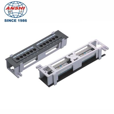 10inch 12 Port Wall Moun UTP Patch Panel 110 IDC Type