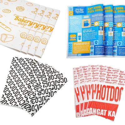Papel de embalaje para hamburguesas y sándwiches, ecológico, personalizado, biodegradable y antigrasa