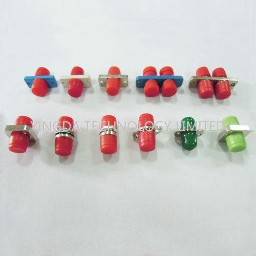 Adaptateur optique en alliage de zinc FC de fibre de FC/vert de cuivre coupleur de RPA