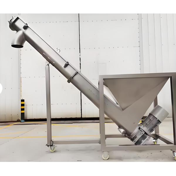 Heat Resistant Stainless Steel Adjustable Speed Screw Auger Feeder and Spiral Feeder Conveyor for Food Industry