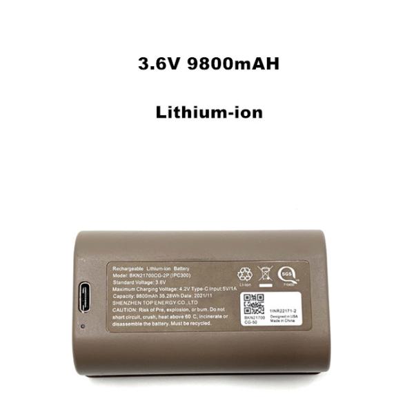 дверной звонок 5.0Ah перезаряжаемые батареи иона лития 3.6V 9800mAH визуальный 21700 блоков батарей