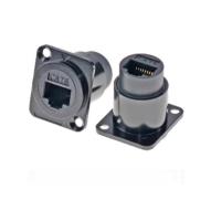 RJ45 CAT6 connecteur de données carré en alliage de zinc connecteur audio antipoussière pour accessoires électroniques industriels