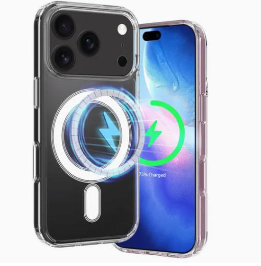 Personalised MagSafe Clear PC Tpu Case Hybrid Shockproof for IPhone 17 11 Pro Max