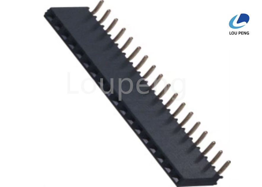 Through Hole Mounting Type Female Header Connector 2 To 40Pin PA6T Standard Connector for Electronic Circuit Connections