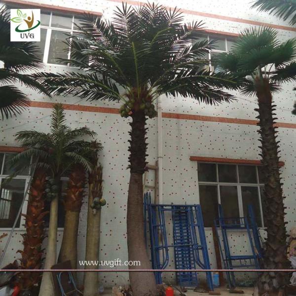 UVG PTR013 Big ornamental artificial coconut tree in silk leaves for outdoor decoration