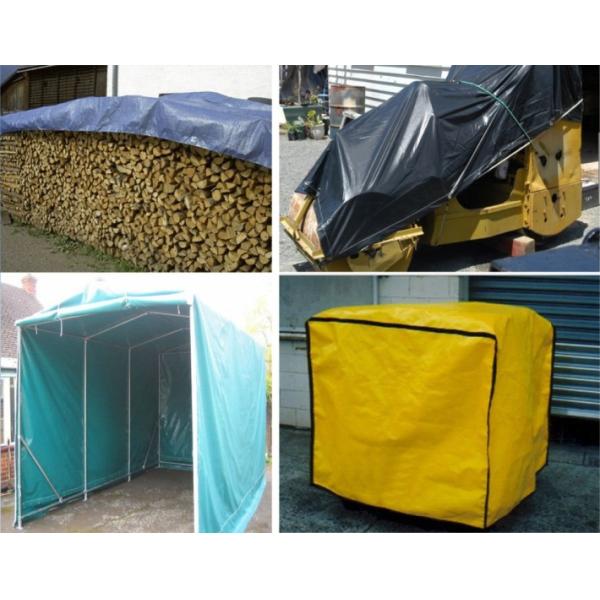 Огнеупорная голубая ткань 14оз брезента ПВК 1680Д к 42оз/Скм для крышек тележки